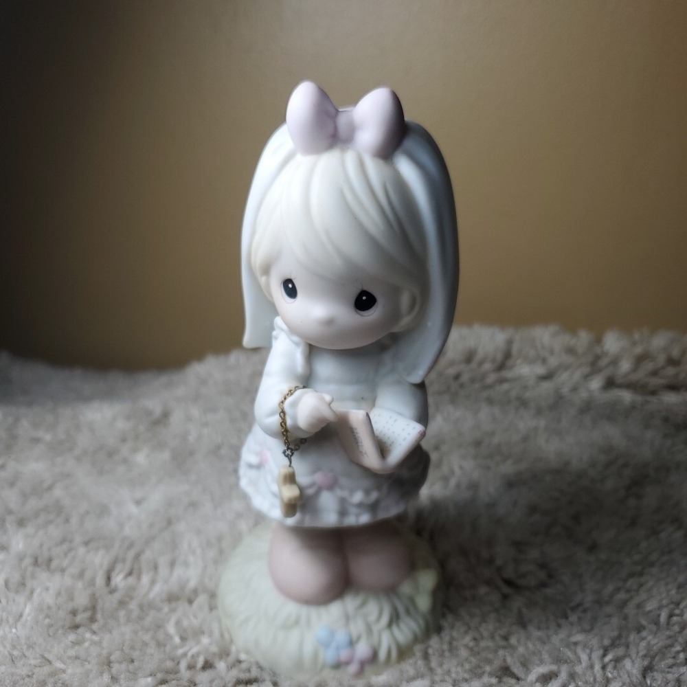 Precious Moments 5" Figurine‎ Girl First Communion White This Day Made In Heaven